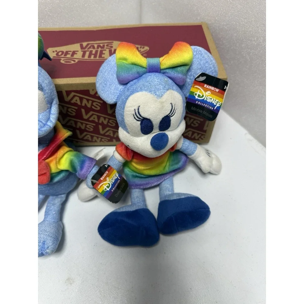 Lot 2 Disney Rainbow Pride Plush 2022 Minnie Mouse Donald‎ Duck W/ Tags